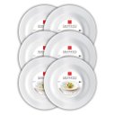 Ver imagem 1 de CONJ 6 PRATO Para MASSAS 29,5 cm GRANGUSTO Bormioli Rocco OPAL GLASS