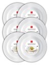 Ver imagem 1 de CONJ 6 PRATO Para MASSAS 29,5 cm GRANGUSTO Bormioli Rocco OPAL GLASS