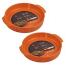 Ver imagem 1 de Jogo 2 Travessas Assadeiras Porcelana 25cm Redonda com Alça