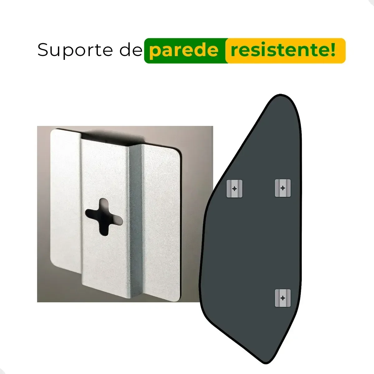 Ver imagem 5 de Espelho Decorativo Orgânico Led Quente170x70 Suporte Parede Rocco Sala Quarto Banheiro Escritório