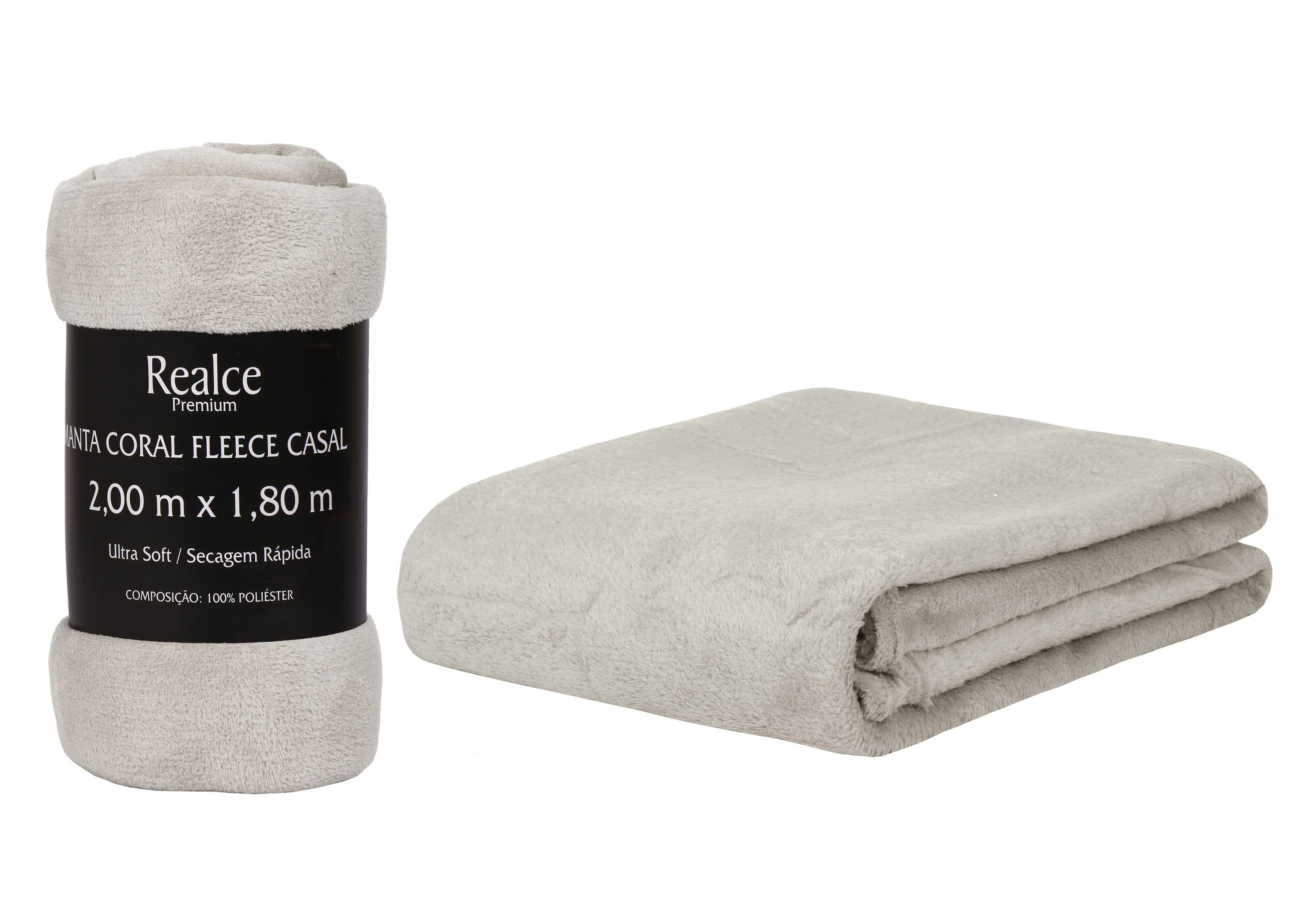 Kit 3 Cobertor Coberta Manta Casal Microfibra Anti Alérgica Cor:Creme - 2