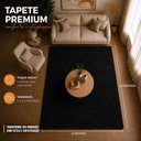 Ver imagem 3 de Tapete para Sala Milano Soft Preto Antiderrapante:2.00 x 2.50