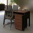 Ver imagem 7 de Escrivaninha Escritório Tampo Chanfrado 120cm x 60cm com Gaveteiro Móvel 3 Gavetas F5 Office Cor: