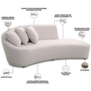 Ver imagem 7 de Sofá 4 Lugares com Puff Orgânico Sala Living 270cm Adam T03 Veludo Bege - Lyam Decor