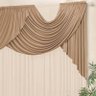 Cortina Livia 2 Metros x 1,70 Metros Alt. Tecido Malha - Palha/Avelã - 3