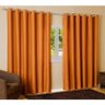 Cortina para Varão Bari 3 Metros x 2,50 Metros Alt. Tecido Rústico - Cenoura - 1