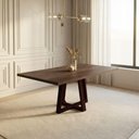Ver imagem 1 de Mesa de Jantar Julia 6 Lugares Retangular Tampo Freijó 160cm Castanho Ideal Decor