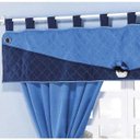 Ver imagem 5 de Cortina Infantil Bambino 2,00m X 1,70m Alt. Tecido Microfibra Bandô Matelado - Azul