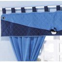 Ver imagem 3 de Cortina Infantil Bambino 2,00m X 1,70m Alt. Tecido Microfibra Bandô Matelado - Azul