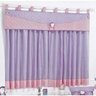 Cortina Infantil Chiquitita 2,00m X 1,70m Alt. Tecido Microfibra Bandô Matelado - Lilás - 1