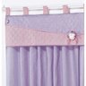 Cortina Infantil Chiquitita 2,00m X 1,70m Alt. Tecido Microfibra Bandô Matelado - Lilás - 2