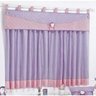 Cortina Infantil Chiquitita 2,00m X 1,70m Alt. Tecido Microfibra Bandô Matelado - Lilás - 4