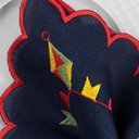 Ver imagem 3 de Kit Jogo Americano com Guardanapo Bordado Poliéster Mesa Posta Azul Marinho Casa Scarpa 12 Peças