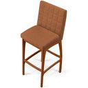 Ver imagem 6 de Banqueta Alta Para Cozinha Sala De Jantar Fixa Mila B04 Bouclê Terracota - Lyam Decor