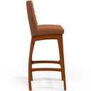 Ver imagem 7 de Banqueta Alta Para Cozinha Sala De Jantar Fixa Mila B04 Bouclê Terracota - Lyam Decor