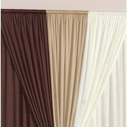 Cortina para Varão Jussara 4 Metros x 2,80 Metros Alt. Tecido Malha Gel - Tabaco/Palha - 2 Cortina para Varão Jussara 4 Metros x 2,80 Metros Alt. Tecido Malha Gel - Tabaco/Palha - 2