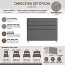 Ver imagem 7 de Cabeceira para Cama Casal Queen Estofada 1,58 Mts Iza Vilajo: Suede Cinza