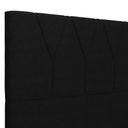 Ver imagem 7 de Cabeceira Cama Box Casal King 195 cm Aurora W01 Suede Preto - Lyam Decor