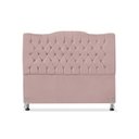 Ver imagem 2 de Cabeceira de Cama Box Casal 140 Cm Dunas - Veludo Rose