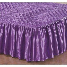 Colcha Casal Padrão Barcelona 03 Peças Bordado - Tecido Cetim - Lilás - 3