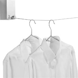 Varal de Roupa Retratil Extensivel Parede Muro Sacada Lavanderia Lençol Seca Rapido Facil Multiuso - 2