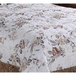 Cobre Leito Casal Queen Infinity 03 Peças Tecido Cetim E Microfibra - Caqui - 6