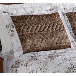 Cobre Leito Casal Queen Infinity 03 Peças Tecido Cetim E Microfibra - Caqui - 4