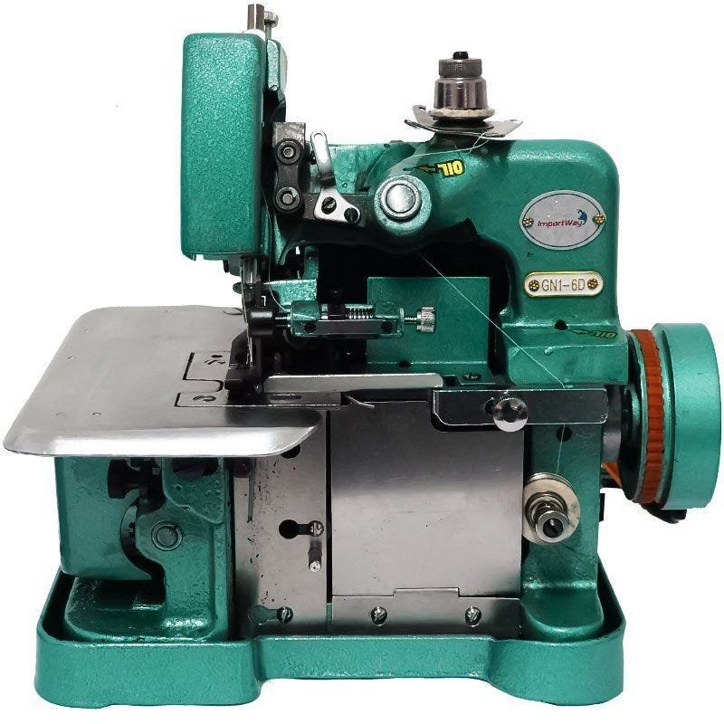 Máquina de Costura Overlock Overloque Semi Industrial Portátil Importway IWMC-506 Verde 220V - 2