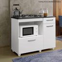 Ver imagem 4 de Balcão Cooktop 2 Portas Violeta Branco