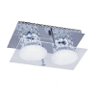 Plafon LED Sobrepor 10W de Cristal Glacial 2 Lâmpadas Bronzearte 127V 6400K Luz Branca - 2