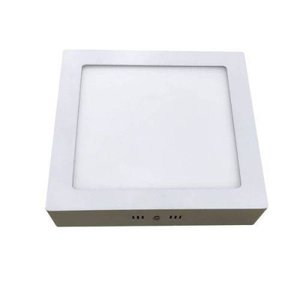 Plafon de Sobrepor Home LED Quadrado 18W Bronzearte 3000K Luz Amarela