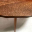 Ver imagem 3 de Mesa de Jantar Redonda 80cm Tripé Bistrô MDF Madeira Cor Castanho