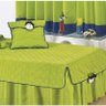 Cobre Leito Solteiro Infantil Bambino 04 Peças Tecido Microfibra Acompanha Boneco - Verde - 2