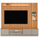 Ver imagem 1 de Rack com Painel e Módulo Lateral Complementar Magnata Canela/Gris