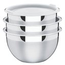 Ver imagem 3 de Jogo de Potes Cucina em Aço Inox com Tampa Plástica 3 Peças