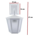 Ver imagem 2 de Arandela Colonial Externa Sextavada Branca Ideal