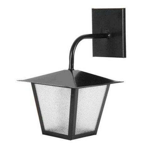 Arandela Colonial Quadrada L4B preta Ideal