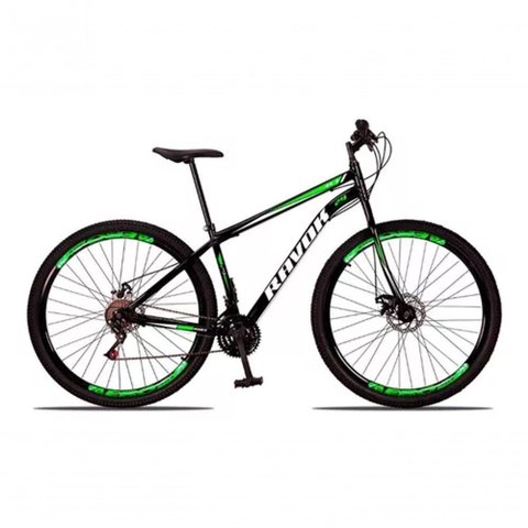 Bicicleta Aro 29 Freio a Disco Traseiro Shimano Aço 21 Velocidades Verde
