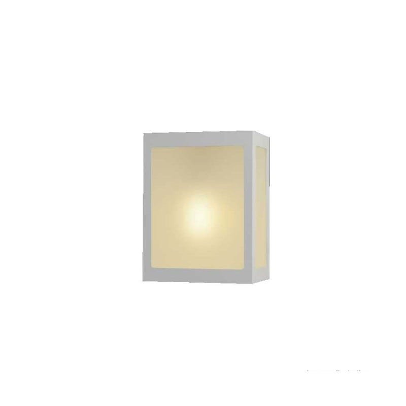 Arandela de alumínio trapezóide para lâmpada E27 branca Ideal - 1