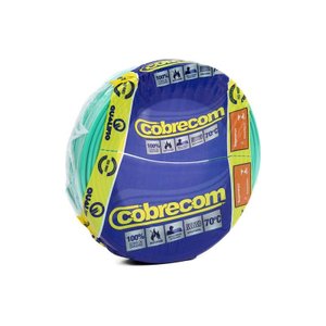 Cabo Flexível com até 750V 2,5mm verde 50 metros Cobrecom