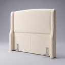 Ver imagem 2 de Cabeceira para Cama Box Casal Padrão Shae 140cm Estofada com Frame Bouclê Bege - Desk Design