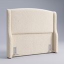Ver imagem 3 de Cabeceira para Cama Box Casal Padrão Shae 140cm Estofada com Frame Bouclê Bege - Desk Design