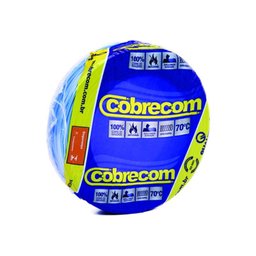 Cabo Flexível com até 750V 2,5mm azul 50 metros Cobrecom - 1