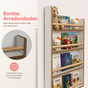 Ver imagem 3 de Estante Nicho com 4 Prateleiras – Organizador Infantil Mel para Livros e Brinquedos