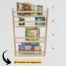 Estante Nicho com 3 Prateleiras – Organizador Infantil Mel para Livros e Brinquedos - 3