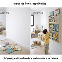 Ver imagem 2 de Estante Nicho com 4 Prateleiras – Organizador Infantil Mel para Livros e Brinquedos