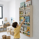 Ver mais imagens de Estante Nicho com 4 Prateleiras – Organizador Infantil Mel para Livros e Brinquedos