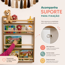 Ver imagem 2 de Estante Nicho com 4 Prateleiras – Organizador Infantil Mel para Livros e Brinquedos