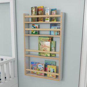 Estante Nicho com 3 Prateleiras para Livros e Brinquedos-mel