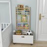 Estante Nicho com 3 Prateleiras – Organizador Infantil Mel para Livros e Brinquedos - 6